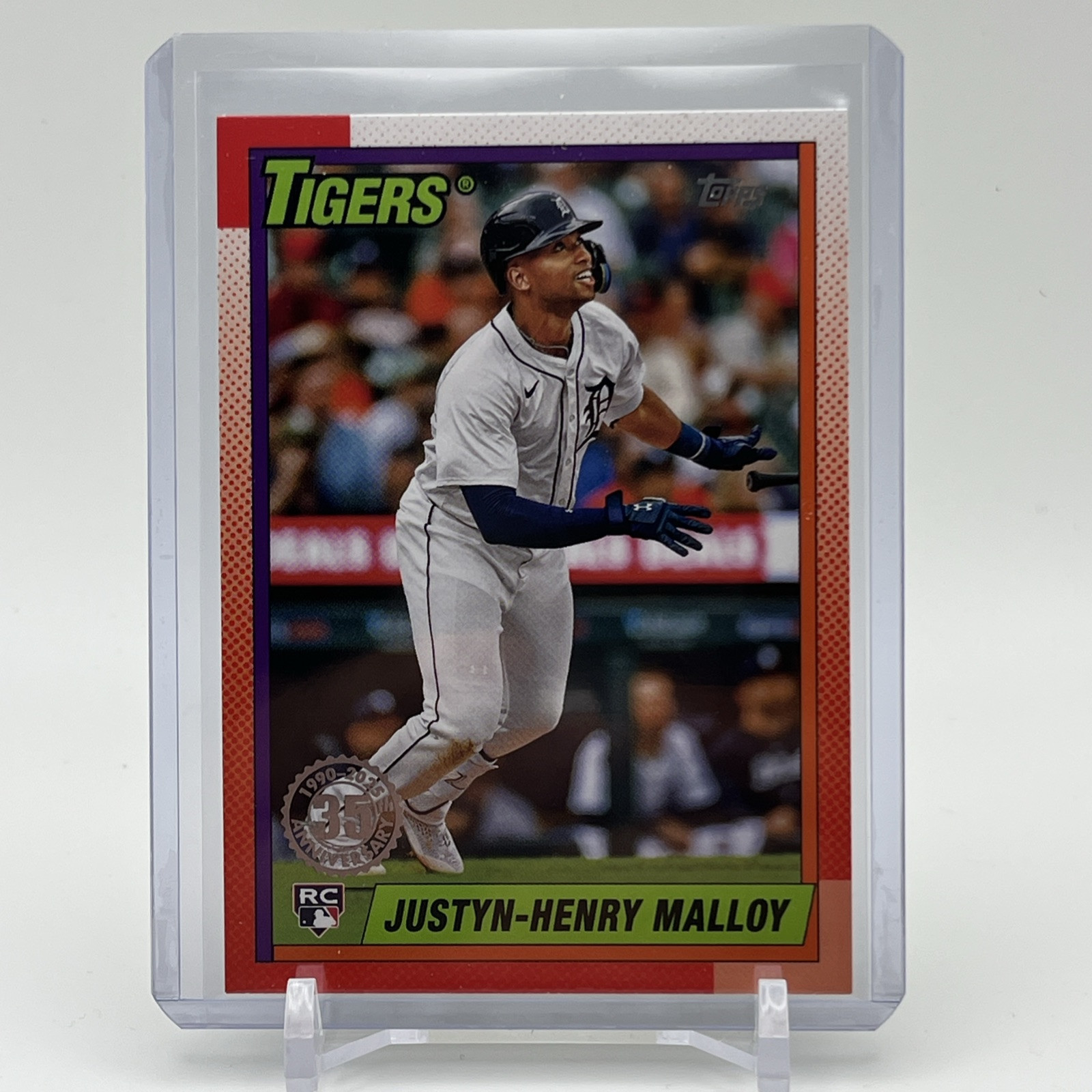 2025 Topps Series 1 Justyn-Henry Malloy #T90-22 Detroit Tigers 1990 Topps SP