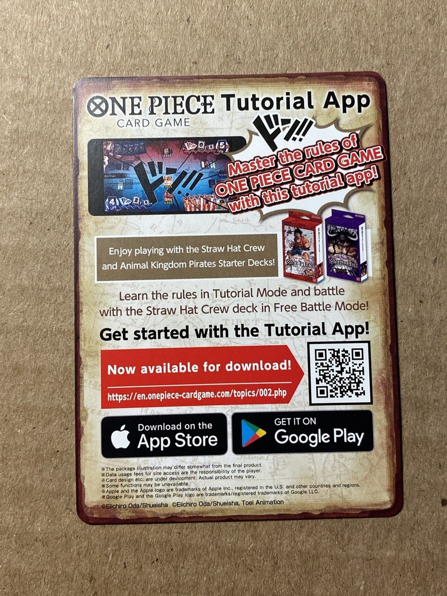one piece card game tutorial app One Piece Card Game English DON!! Set of 10 don cards OP02 Paramount War Ad  Back