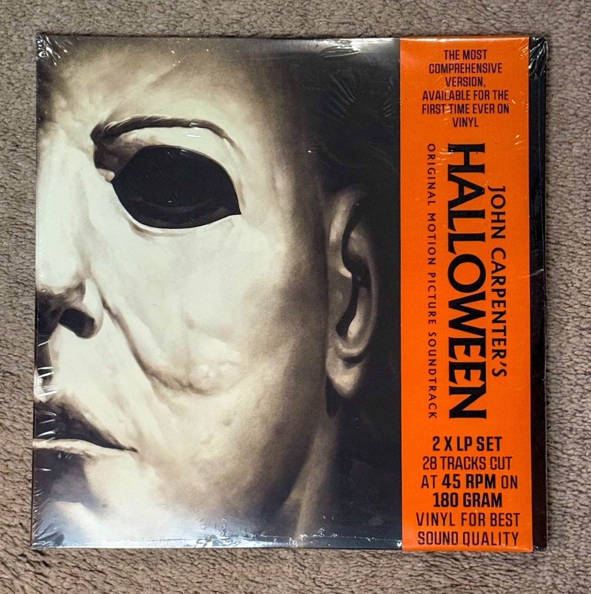 Mondo Halloween OST 2XLP Version B Orange Splatter Vinyl OOP John