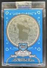 2006 Bowman Sterling Josh Johnson Encased RC Rookie Printing Plates Cyan #1/1