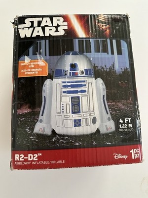 Gemmy 2016 Star Wars Rare R2D2 4ft Yard Decoration TESTED AND WORKS