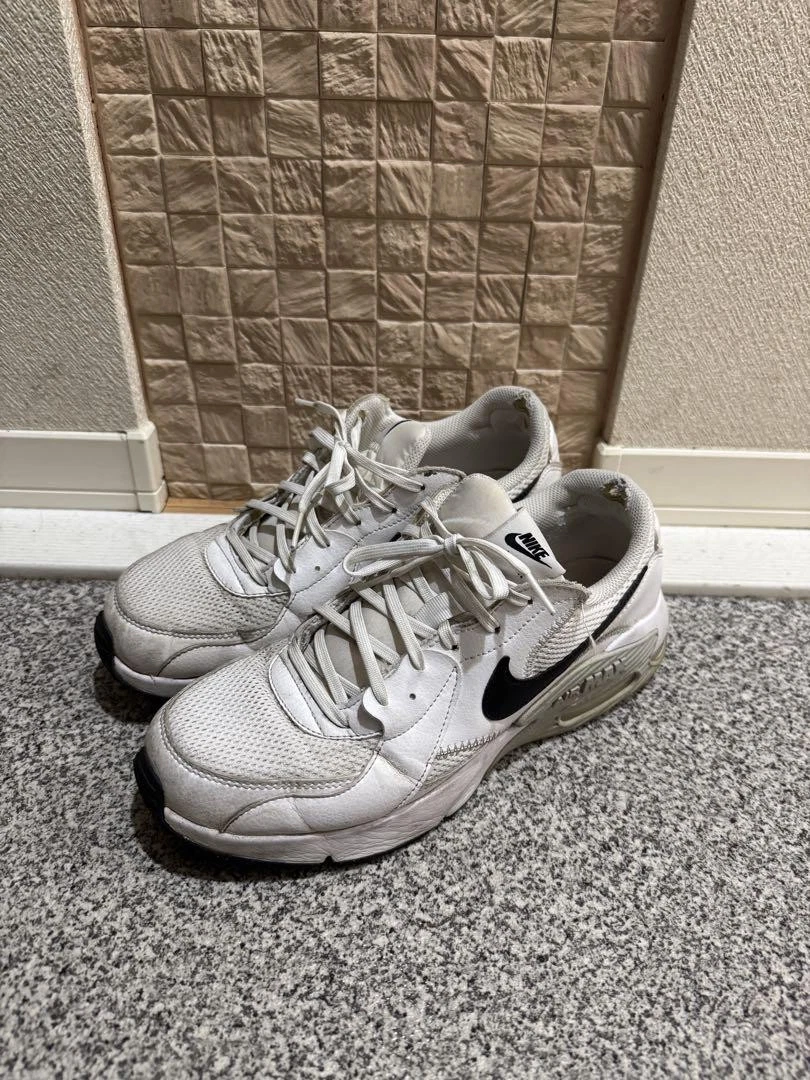 Nike Air Max Sneakers Uomo 9.0US Bianco Nero Maglia Scarpe da Ginnastica