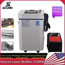 RAYCUS 1500W Laser Welder Welding Cutting Machine Laser Cleaner 4-In-1 US Stock