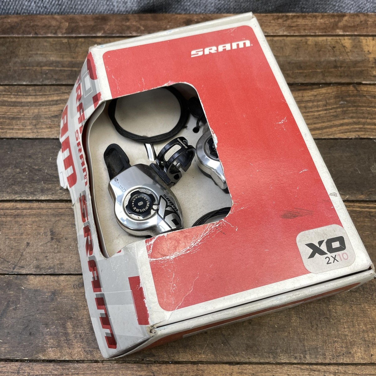 SRAM X.0 XO 2x10 Trigger Shifter Set 10 Speed MTB Mountain Silver