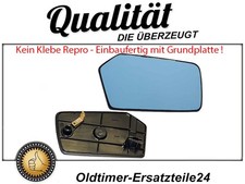 Einbaufertiges rechtes Spiegelglas für Mercedes W123 Außenspiegel rechts