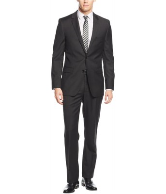 DKNY Mens Extra-Slim Two Button Blazer Jacket