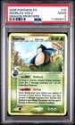 2006 POKEMON EX DRAGON FRONTIERS #10 SNORLAX-HOLO PSA 2