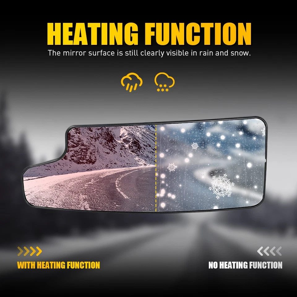 Espelho retrovisor inferior lateral do motorista vidro aquecido para Chevy Silverado 1500 2500HD 3500HD - Imagem 4 de 4