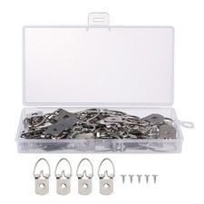  50 Pcs Picture Hanging Hooks Wall for Pictures Hanger Single Hole