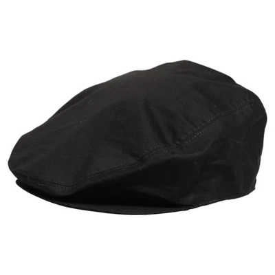 DOLCE & GABBANA Chapeau Homme Noir Coton Stretch Newsboy Tissu Capello 60... - Photo 1/4