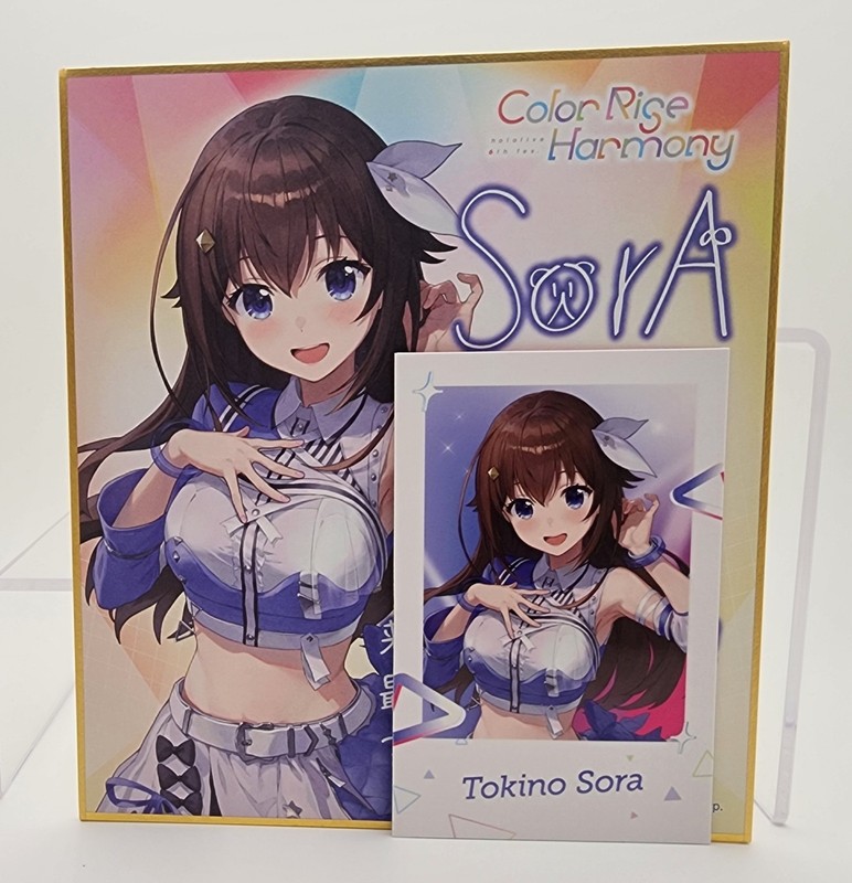 Tokino Sora Hololive 6th fes. Color Rise Harmony Shikishi Message Board Cheki