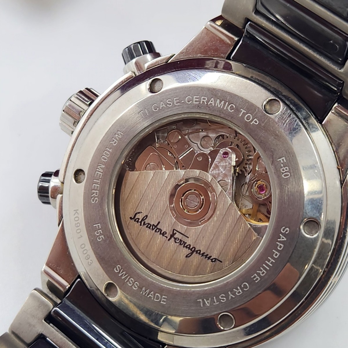 Salvatore Ferragamo F55LCA78909 S789 F-80 Chronograph Automatic