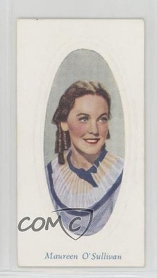 1936 Godfrey Phillips Screen Stars Embossed Maureen O'Sullivan #48 a8x