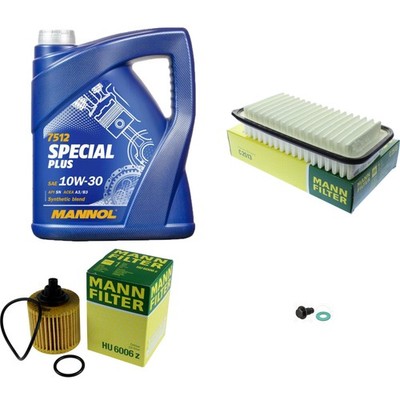 MANN-FILTER Inspektionspaket MANNOL 5 L 10W-30 Special Plus für Toyota Verso S