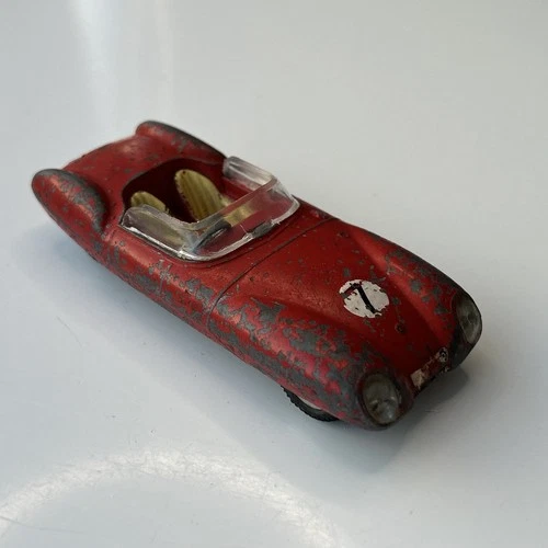 CORGI LOTUS ELEVEN LE MANS 1956 RACING CAR 151 RED #7 VINTAGE 1958-61 DIECAST