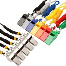Sports Whistles 12-Pack with Lanyard - Loud Sound for Coaches, Referees, Offi...