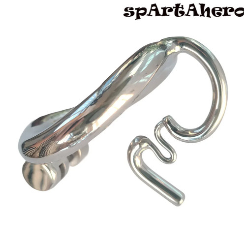 Anillo de jaula de castidad masculina de acero inoxidable - jaula de bloqueo de jaula de metal dispositivo de castidad PA - Imagen 6 de 8
