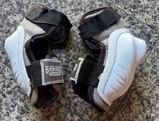 SHERWOOD PHANTOM EP 12 XL JUNIOR HOCKEY ELBOW ARM GUARD PAD WHITE GOOD CONDITION