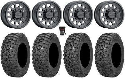 Method 414 15'' Wheels Black +13mm 32'' Trail Saw 2.0 Tires Renegade Outlander