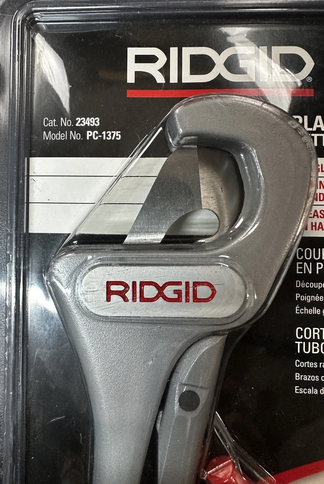 RIDGID 23493   #PC-1375 Single Stroke Plastic Pipe / Tubing Cutter, 1/8"- 1-3/8" - Image 4 of 4