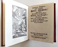 SOLDATEN GEBETBUCH  Soldaten Büchlein M. v. Cochem 1698 Faksimile von 1965 Leder