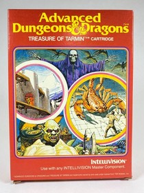 Intellivision AD&D Treasure Of Tarmin CIB Complete Box Manual Overlays TSR