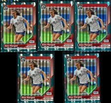 2024-25 Panini Soccer Donruss Optic Alex Morgan ARGYLE SP USWNT #168 5 Total