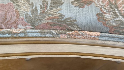 ENC-1172:Pair - 1950s Maison Jansen Inspired Asymmetric Boudoir or Parlor Chairs - Picture 17 of 18