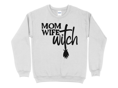 Mom Wife Witch Halloween Sweatshirt for Mom - Picture 7 of 14