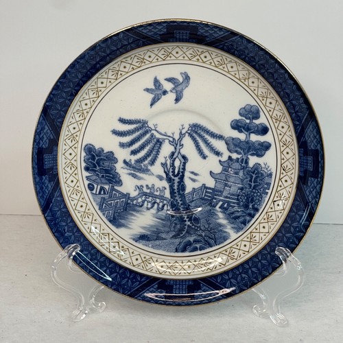 Vintage Real Old Willow Double Phoenix Nikko Ironstone Japan Saucer Replacement