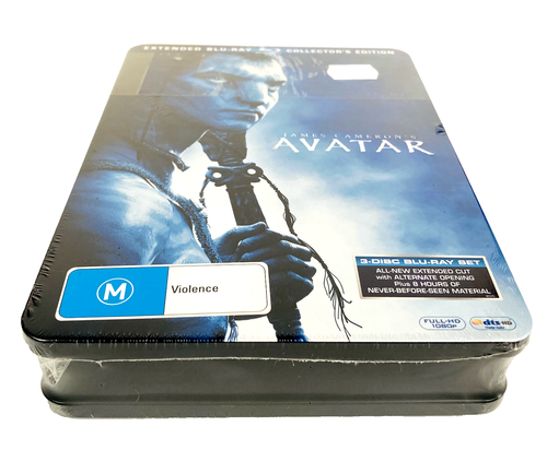 NEW Avatar Extended Collectors Edition Blu-ray Exclusive Metal Box Aus Sealed - Picture 4 of 19