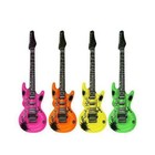 Neon Inflatable Blow Up Guitars Fancy Dress Party Prop Musical Disco Rock