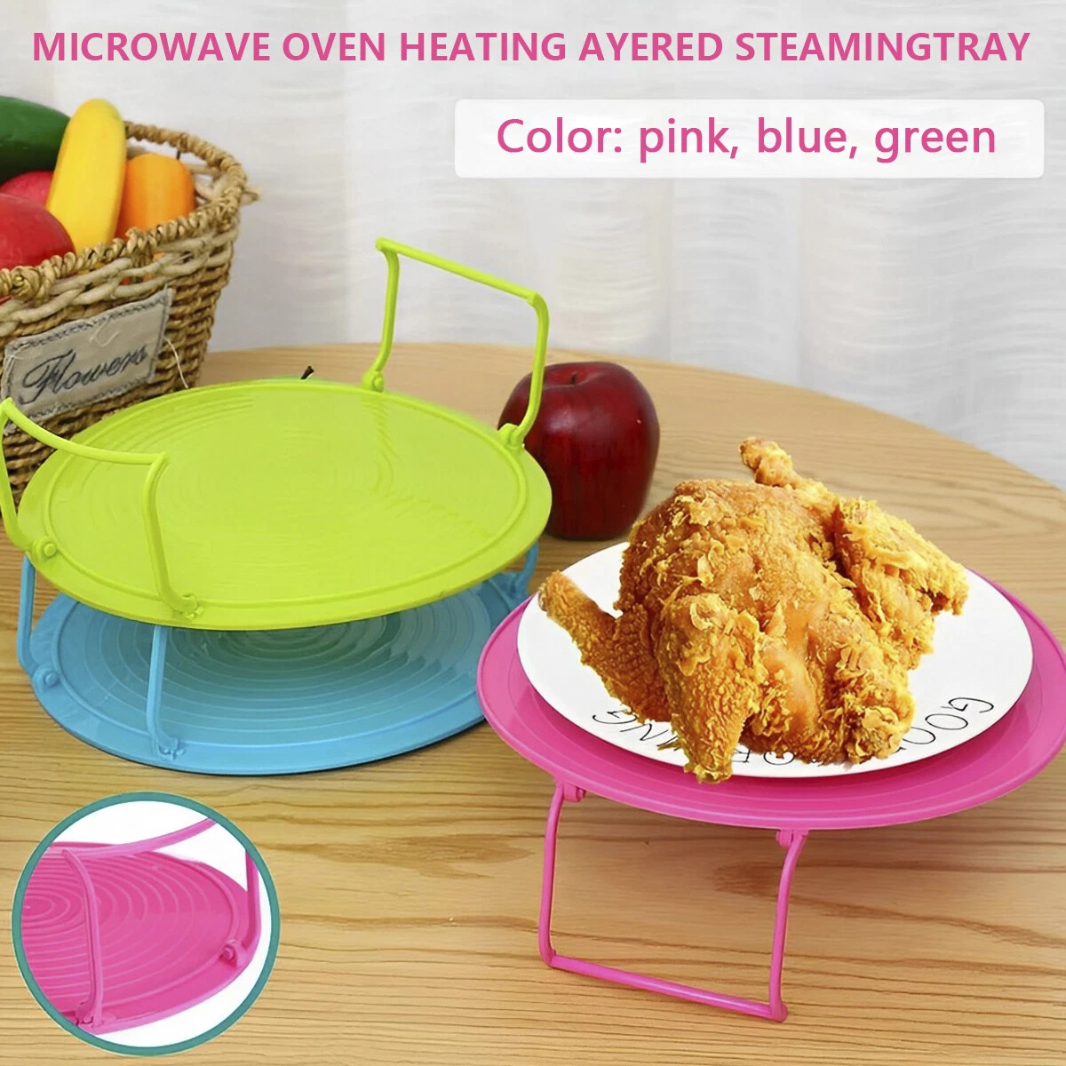 Microwave cooking tray top