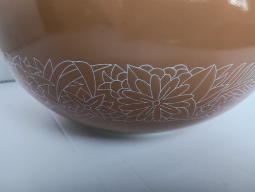 Vintage Pyrex Woodland Tan Cenerentola ciotola 443 2,5 L ricambio servizio di miscelazione USA - Foto 5 di 14