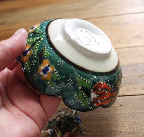 Colourful Turkish ceramic bowls - 12cm, handmade, hand painted Ottoman designs - Bild 7 von 79
