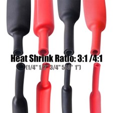 3:1/4:1 Heat Shrink Tubing Waterproof Marine Grade Wire Wrap Adhesive Glue Lined