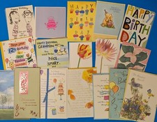 Assorted Birthday Greeting Cards - Mix Lot - Humor / Serious / Heartfelt