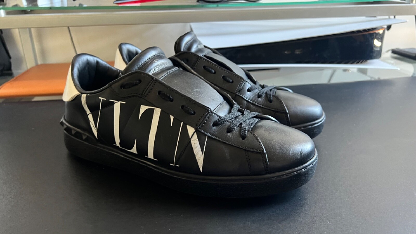 Men Valentino Garavani Tenis VLTN Open Color: Black Size: US UK