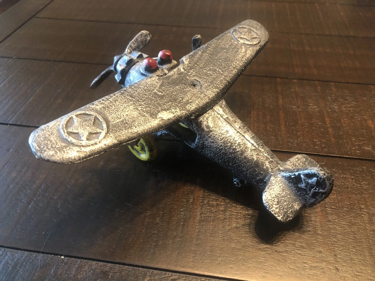 Vintage metal sale airplane