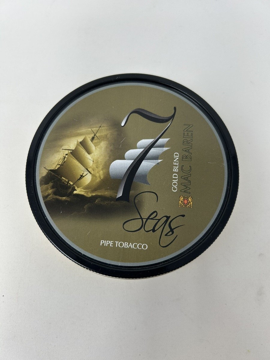 Mac Baren Pipe Tobacco Tin 7 Seas Gold Blend EMPTY