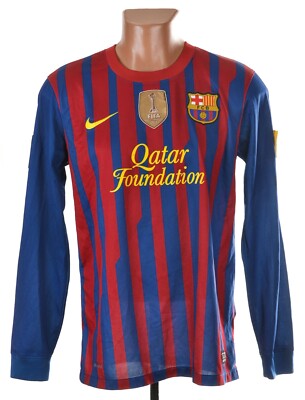 BARCELONA 2011/2012 HOME FOOTBALL SHIRT JERSEY NIKE M DAVID VILLA