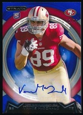 VANCE MCDONALD 2013 TOPPS STRATA AUTOGRAPH RC 16/75 *SAN FRANCISCO 49ERS*