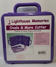 Oval Cutter Kit Carry Case Lighthouse Memories Card Making Scrapbooking