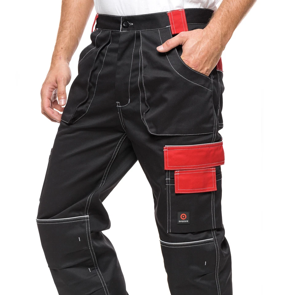 Pantalon homme Avacore HELIOS pantalon noir-rouge - Photo 4/4