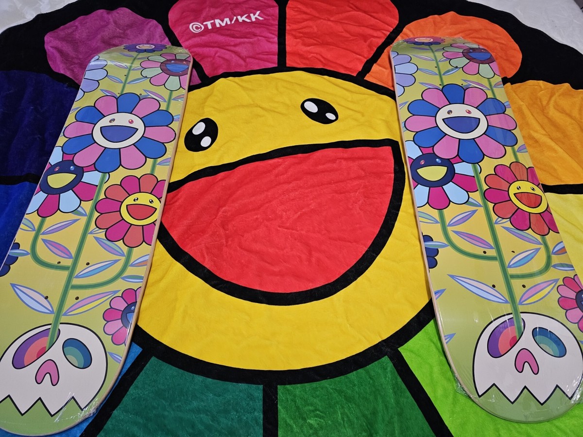 Takashi Murakami TMKK Character Skateboard Deck Rainbow