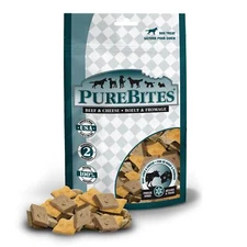 PureBites Beef & Cheese Freeze-Dried Dog Treats | 8.8oz bag | 