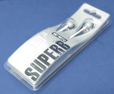 Stereo Bass Metal Earbuds W/Mic For MP3/CD Silver Free Shipping
