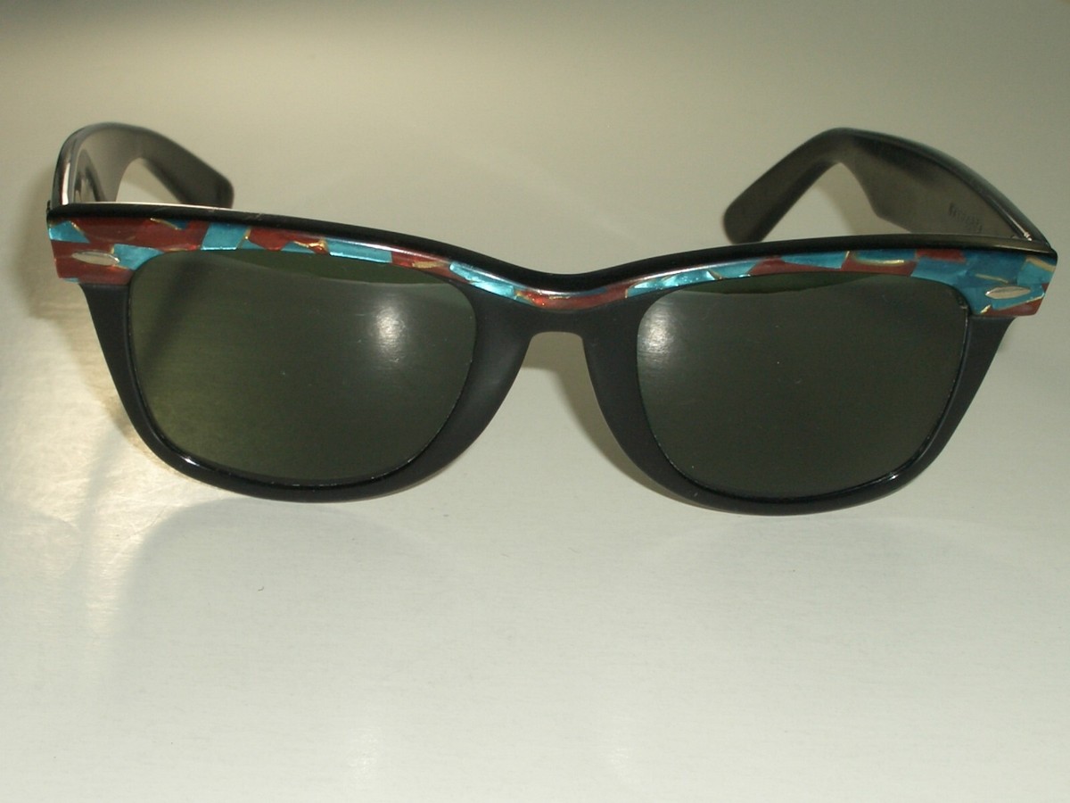 Ray Ban WAYFARERⅡ Cats BAUSH&LOMB VINTAGE BAUSCH & LOMB RAY-BAN MOSAIC MULTI-COLOR STREET-NEAT