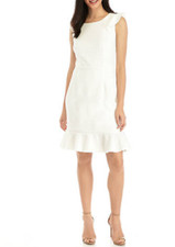 NEW NINE WEST  WHITE CAREER SHEATH DRESS  SIZE 14 SIZE 16