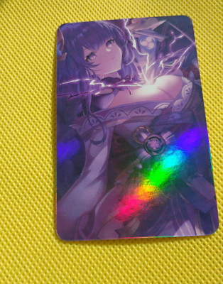 Raiden Shogun GENSHIN Waifu Goddess Story Anime Girl holo card